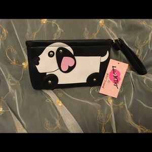 Brand New Puppy Dog 🐶 Wristlet Betsey Johnson 👄